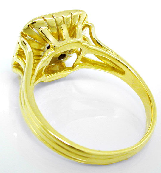 Foto 3 - Gold-Ring mit 0,24ct River Brillanten in 14K Handarbeit, S8810