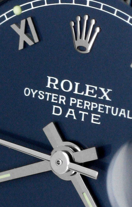 Foto 3 - Rolex Date Damen-Armbanduhr Weißgold Lünette Edelstahl, U1680